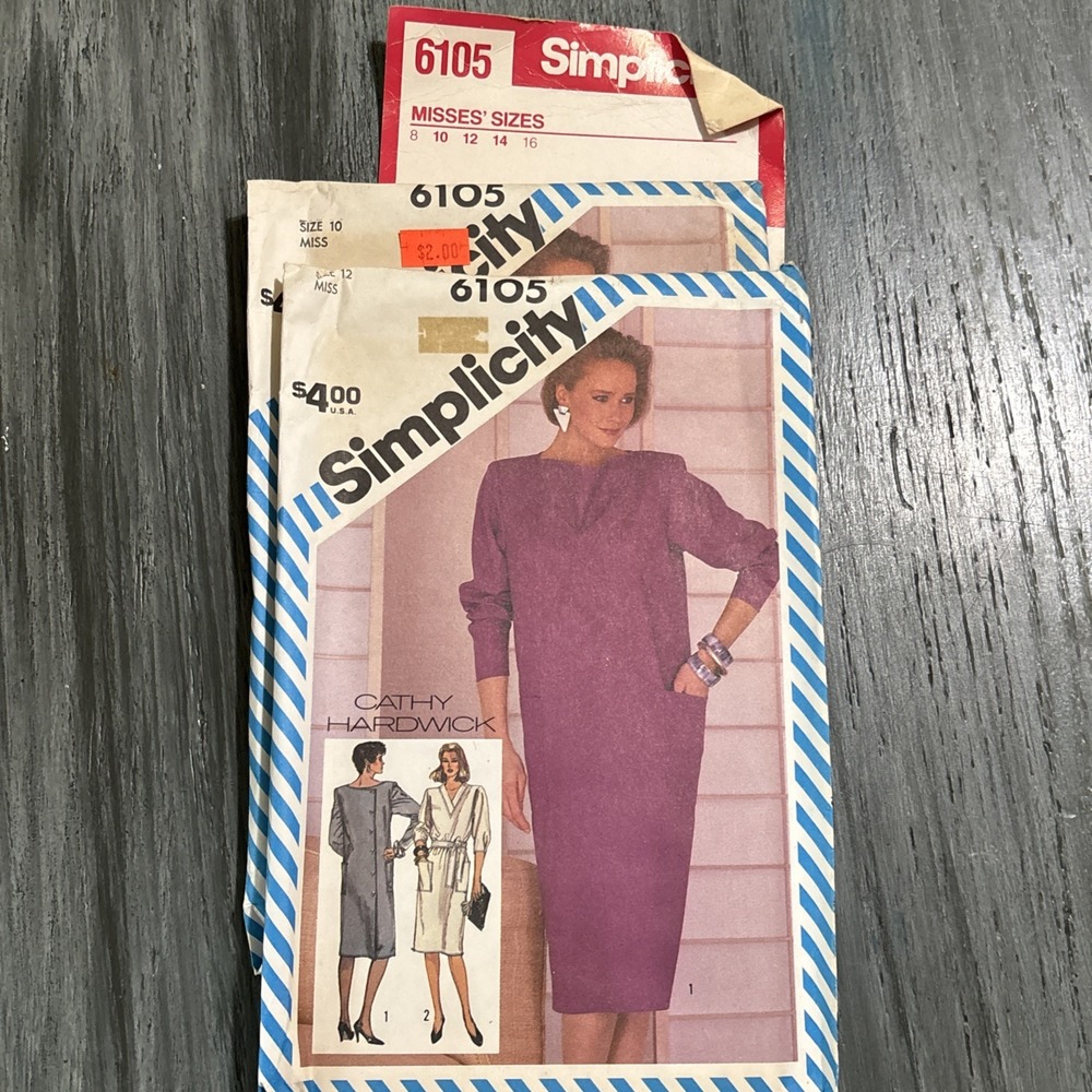 VTG Simplicity Sewing Pattern Lot of 18 Misses Dress 80s NOS Brand New SZ 8-24 - Picture 14 of 14